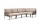 sofa Komodo 5 TORTORA canvas Sunbrella®