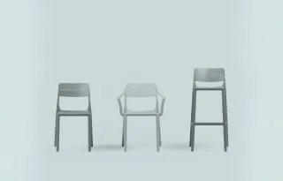 sedia Cassia Bistrot CAPPUCCINO - Cassia Armchair CORDA - sgabello Cassia Stool CAPPUCCINO
