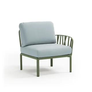 divano Komodo Elemento Terminale DX/SX AGAVE ghiaccio Sunbrella®
