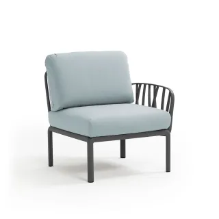 divano Komodo Elemento Terminale DX/SX ANTRACITE ghiaccio Sunbrella®