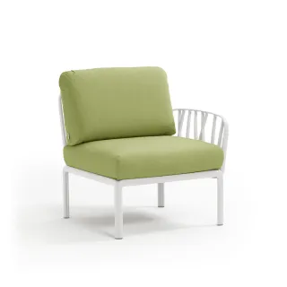 divano Komodo Elemento Terminale DX/SX BIANCO avocado Sunbrella®