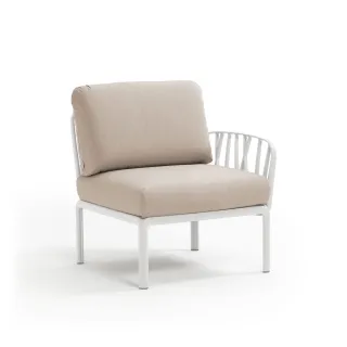 divano Komodo Elemento Terminale DX/SX BIANCO canvas Sunbrella®
