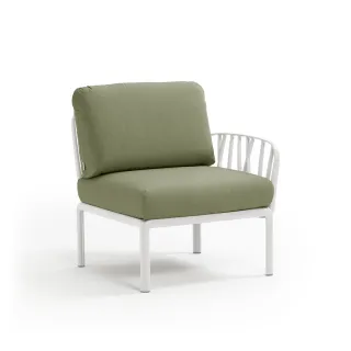 divano Komodo Elemento Terminale DX/SX BIANCO giungla Sunbrella®