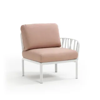divano Komodo Elemento Terminale DX/SX BIANCO rosa quarzo Sunbrella®