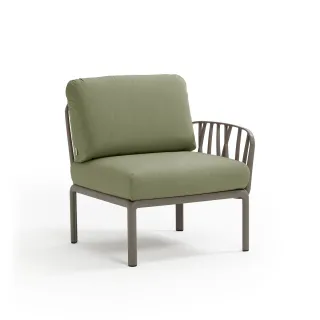 divano Komodo Elemento Terminale DX/SX TORTORA giungla Sunbrella®