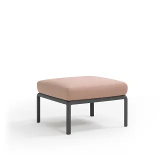 divano Komodo Pouf ANTRACITE rosa quarzo Sunbrella®
