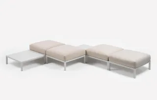 divano Maximo Gesso Perla Sunbrella da esterno
