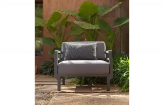 divano Maximo Basalto Lava Sunbrella da esterno