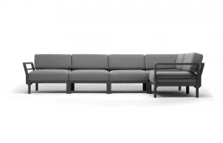 divano Maximo 5 Basalto Lava Sunbrella da esterno