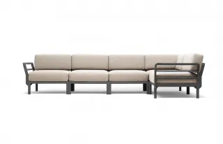 divano Maximo 5 Basalto Perla Sunbrella