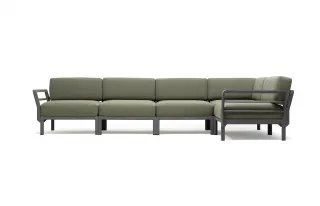 divano Maximo 5 Basalto Timo Sunbrella