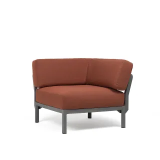 divano Maximo Elemento Angolo Basalto Cannella Sunbrella