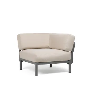 divano Maximo Elemento Angolo Basalto Perla Sunbrella