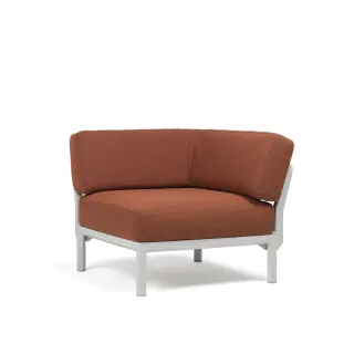 divano Maximo Elemento Angolo Gesso Cannella Sunbrella