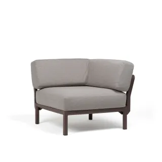 divano Maximo Elemento Angolo Terra Lava Sunbrella