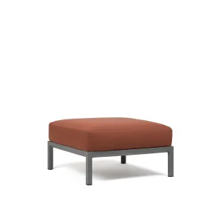 divano Maximo Pouf Basalto Cannella Sunbrella