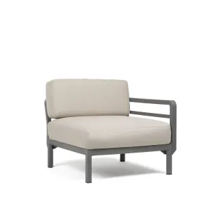 divano Maximo Elemento terminale Basalto Perla Sunbrella