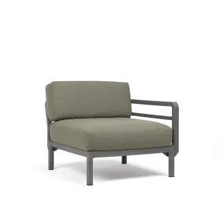 divano Maximo Elemento terminale Basalto Timo Sunbrella