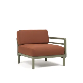 divano Maximo Elemento terminale Cactus Cannella Sunbrella