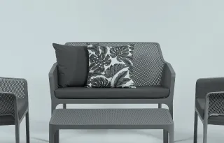 Poltroncine Net Relax TORTORA - Divanetto Net Bench TORTORA - Net Table TORTORA
