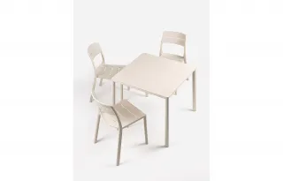 sedia Cassia Bistrot CORDA - tavolo Piave 80 CORDA/corda materia
