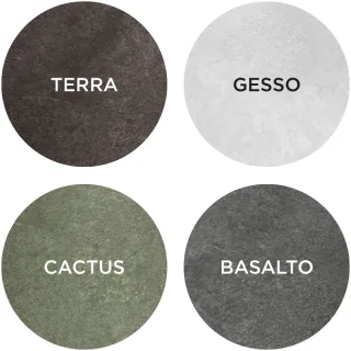 Le cromie di questi prodotti sono materiche e naturali: terra, gesso, basalto e cactus, quattro nuances pure ed evocative che caratterizzano il materiale polipropilene rigenerato della linea Regeneration. 

A determinarne la forte personalità, una texture grezza opacizzata ad effetto vintage e un’affascinante trama non perfettamente uniforme che contraddistinguono la mescola e danno forte carattere ai prodotti.