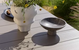 tavolo Rio Alu 210 Fix verniciato tortora
