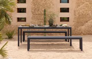 Set Rio Bench Alu verniciato antracite