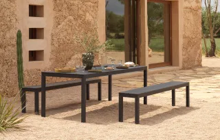 Set Rio Bench Alu verniciato antracite