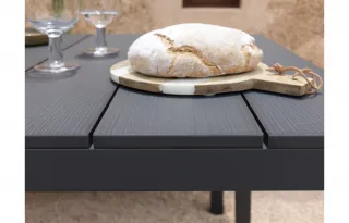 tavolo Rio Alu 210 Fix verniciato antracite
