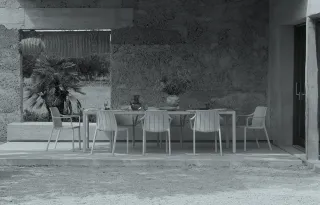 tavolo Tevere 210 sedia Tiberina Bistrot/Armchair corda