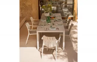 sedia Tiberina Armchair CORDA - tavolo Tevere CORDA verniciato corda